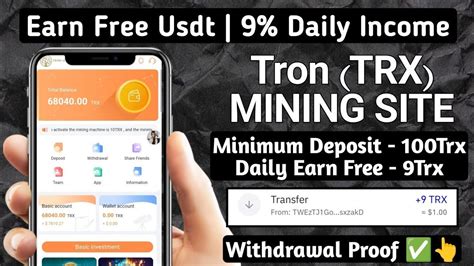 New TRX Site 2024 Best Tron Investment Website New Tron Mining Site