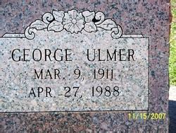 George Ulmer 1911 1988 Mémorial Find a Grave