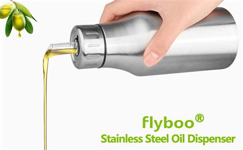 Amazon Flyboo Olive Oil Dispenser Oz Oil Bottle Stainless Steel