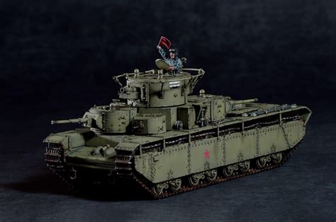 Built a 1/56th model of my favorite tank: The Soviet T35 tanks. Only 60 ...