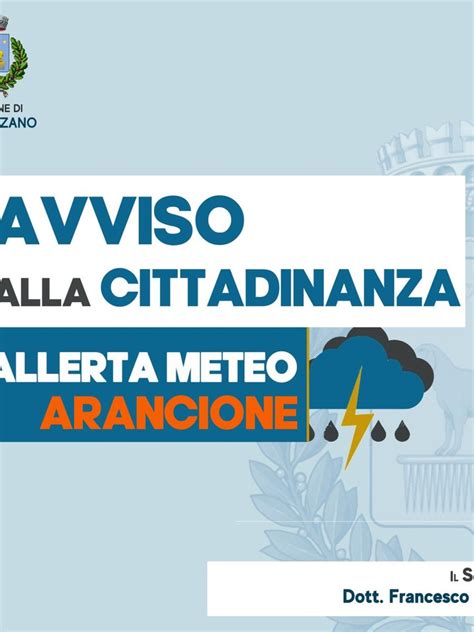 Allerta Meteo Arancione Da Mezzanotte Chiusi Cimitero Parchi Scuole