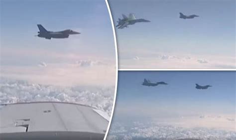 Watch Astonishing Video Showing Nato Jet Buzzing Russian Defence Ministers Plane World