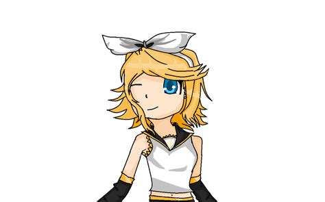 Kagamine Rin Microsoft Paint Drawing By Onionladybug On Deviantart