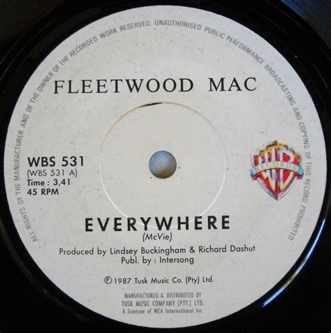 Fleetwood Mac - Everywhere (1988, Vinyl) | Discogs