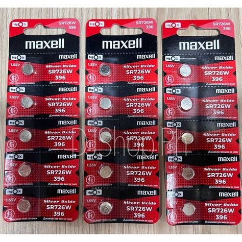 SR726W 396 Maxell Original Battery 1 55v Silver Oxide Replacement