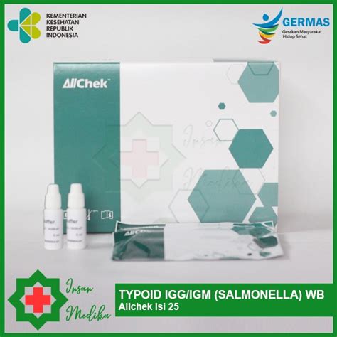 Jual Typoid Igg Igm Salmonella Cassette Allchek Isi Shopee Indonesia