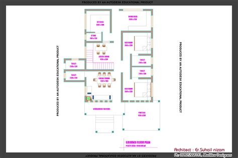 Beautiful Kerala Home Plan and Elevation at 2023 sq.ft