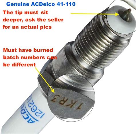 Acdelco Spark Plugs LS1 LS2 LS3 LS6 L99 41 110 12621258 5 3 6 0 6 2