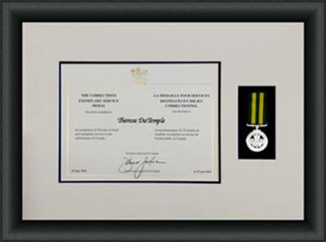 Custom Certificate Award Frame Matshop Canada