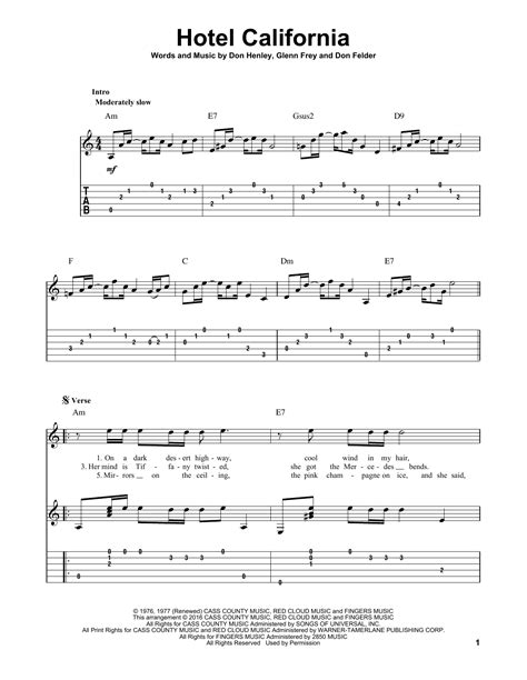 Guitar Solo On Hotel California