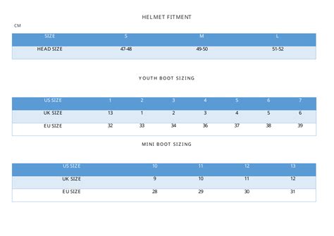 Football Uniform Size Chart Download Printable Pdf Templateroller