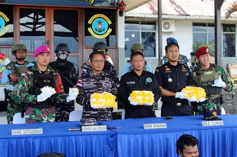 Lagi Tim Gabungan TNI AL Gagalkan Penyelundupan Sabu Di Sebatik