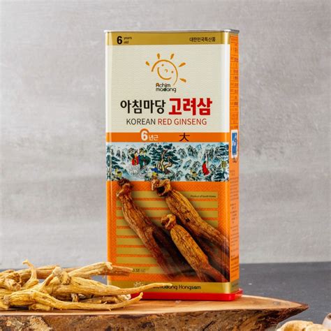 Achimmadang Korean Brand Dry Ginseng Genuine Box 300g High Class