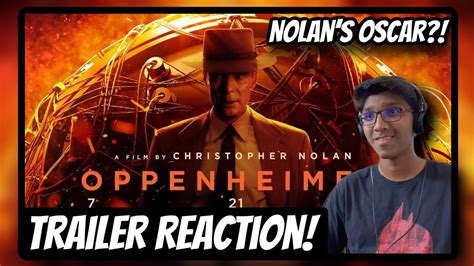 Oppenheimer Official Trailer Reaction Christopher Nolan YouTube