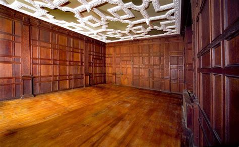 Antique English Country House Jacobean Oak Panelled Room From The Old