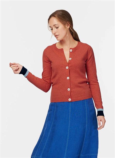 Marigold Cashmere Contrast Cuff Cardigan Brora