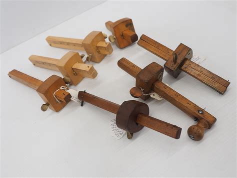 Bid Now 7 Stanley Wooden Gauges October 4 0122 400 Pm Edt