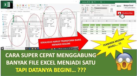 Cara Cepat Menggabungkan Banyak File Excel Menjadi Satu Sekaligus