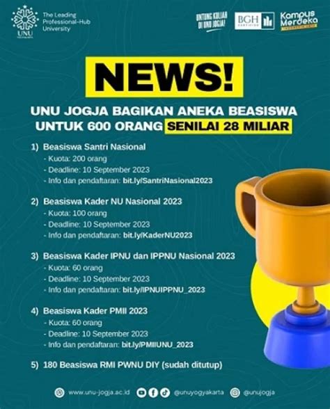 Beasiswa IPNU IPPNU Nasional 2023 AtmaGo