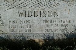 Mina Salome Clark Widdison 1911 1998 Mémorial Find a Grave