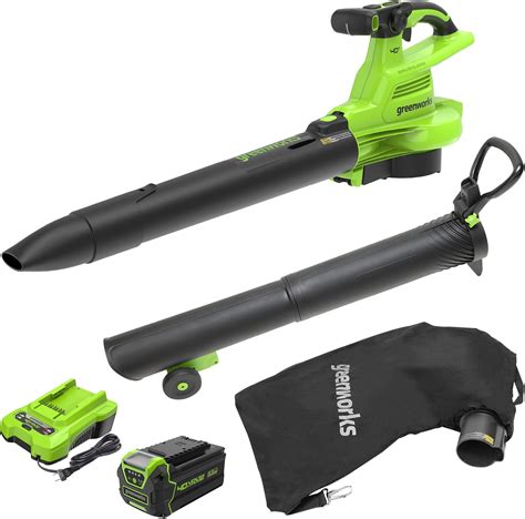 Greenworks 40v Brushless Blower Vacuum 505cfm 230mph 50ah Battery And