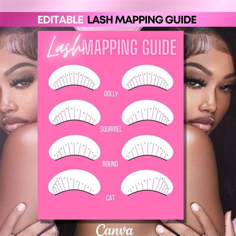 Diy Lash Mapping Forms Eyelash Extensions Practice Lash Technician