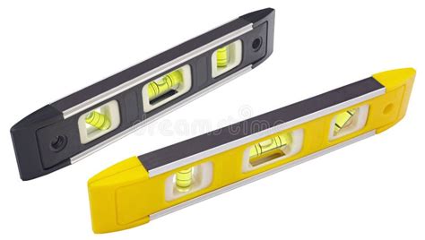 Spirit Level Tool Isolated On White Stock Photo Image Of Carpenter