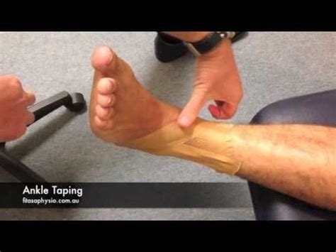 How To Tape an Ankle Sprain with Rigid Strapping Tape (Quick & Easy ...