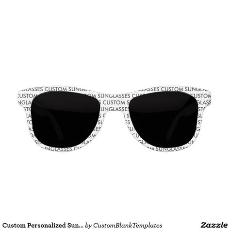 Custom Personalized Sunglasses Blank Template Custom Personalized Ts