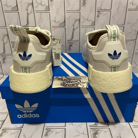 Adidas Shoes New Adidas Nmd R White Green Ultra Boost Running Shoes Mens 1 Poshmark