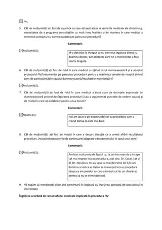 Chestionar Feedback Fiv Columna Medical Center Pdf