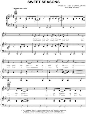 Carole King Piano Sheet Music Downloads from "Carole King - Music" at ...