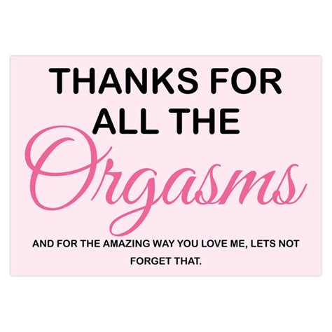 Thanks For All The Orgasms Valentines Card Etsy