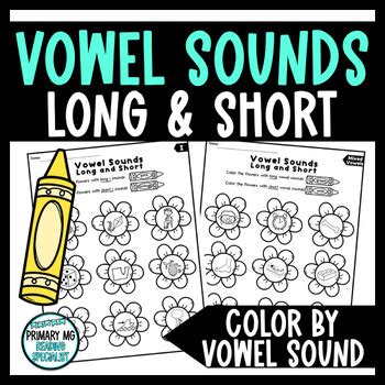 Long And Short Vowel Sounds Discrimination Color By Sound NO PREP