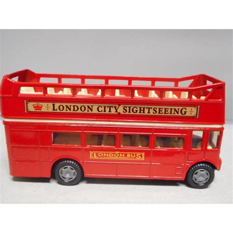 UK LONDON BUS CITY SIGHTSEEING TOY PLASTIC AUTOBUS - BCN STOCK CARS