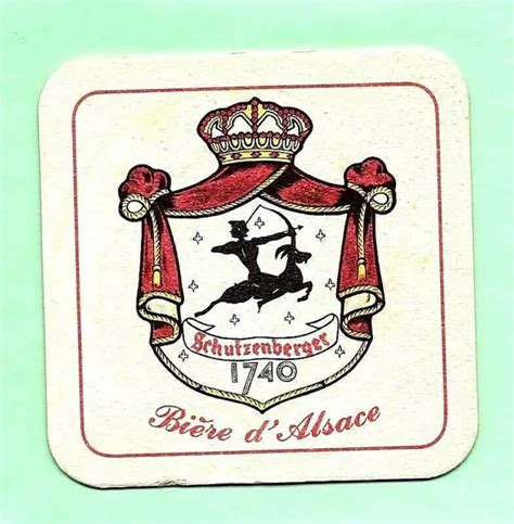 ANCIEN SOUS BOCK BIÈRE SCHUTZENBERGER coaster bierdeckel beermat EUR 2