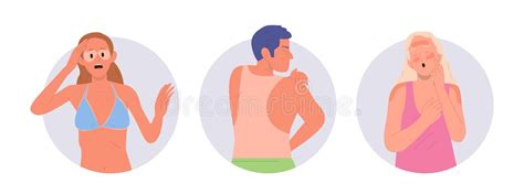 Cartoon Sunburned Stock Illustrations 91 Cartoon Sunburned Stock