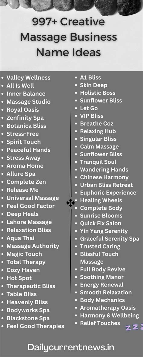 669 Best Massage Business Name Ideas 2023 Therapy Business Names