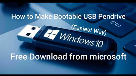 How To Make Bootable Usb Pendrive Windows 10 Easiest Way Youtube