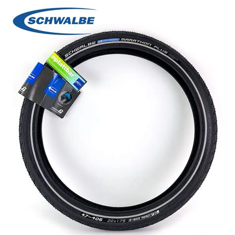 Schwalbe Bike Tire 47 406 Marathon Plus 20x1 75 Steel Wire Bicycle Tyre