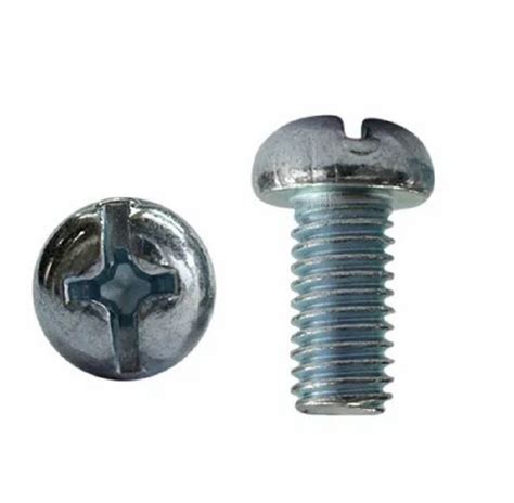 Mild Steel Ms Pan Combination Machine Screw For Fitting Size Mm