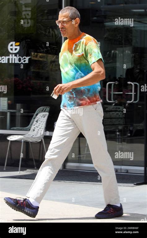 Exclusive Jeff Goldblum Wears A Colorful Tie Dye T Shirt As He Leaves