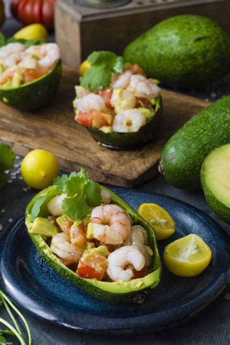 Avocados Gef Llt Mit Garnelen Ein Wundersch N Einfaches Rezept