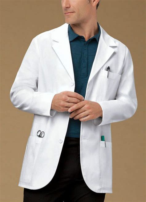 Med Man By Cherokee Men S Consultation Lab Coat Style All