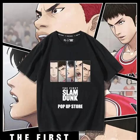 Men S Japanese Anime The First Slam Dunk Man T Shirt Slam Dunk Shohoku