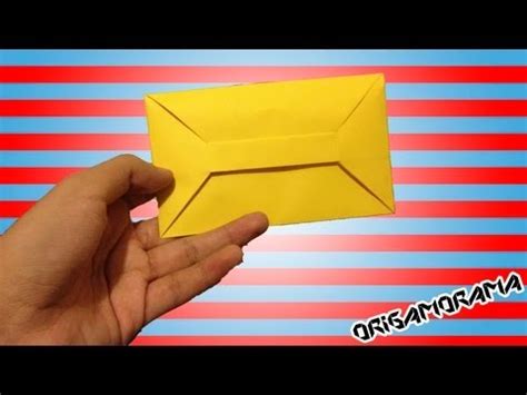 Cómo hacer un SOBRE para cartas SIN pegamento cartasplegables YouTube