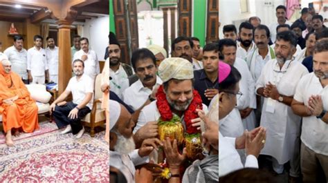 Bharat Jodo Yatra In One Day Rahul Gandhi Visits Mutt Mosque Church