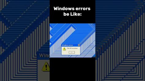 Windows Errors Be Like #shorts #memes #meme #windows #error