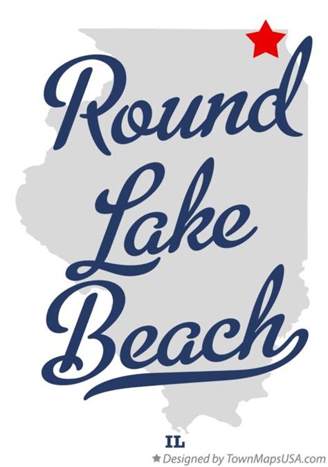 Map of Round Lake Beach, IL, Illinois