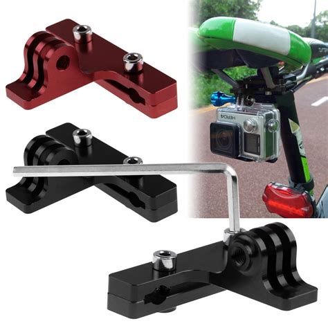 Aluminum Bike Bicycle Racing Saddle Rail Mount Clamp For Gopro 2 3 4 Session Ebay